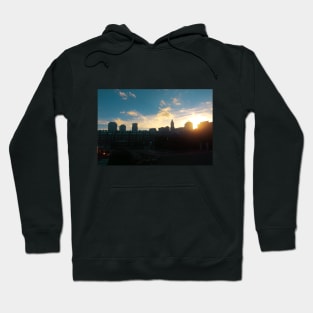 Boston skyline in sunset Hoodie